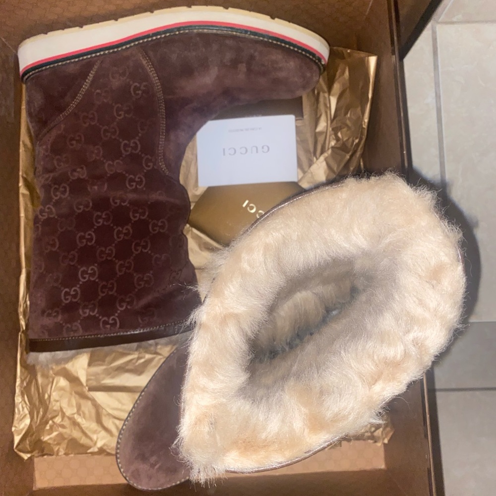 Holiday sale Unisex Gucci Suede Mid-Calf Boots